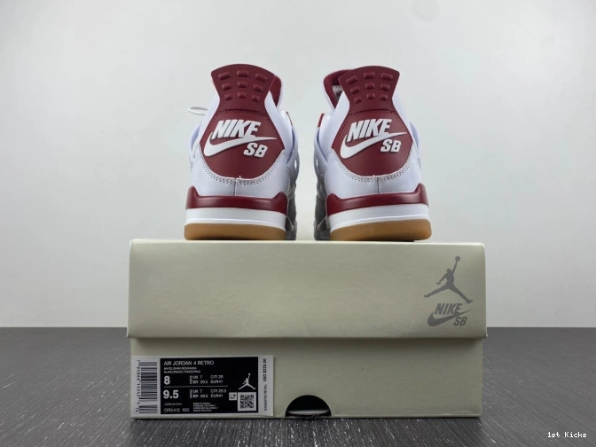 1st Kicks SB Pine DR5415-160 Red Retro 4 Jordan 0820